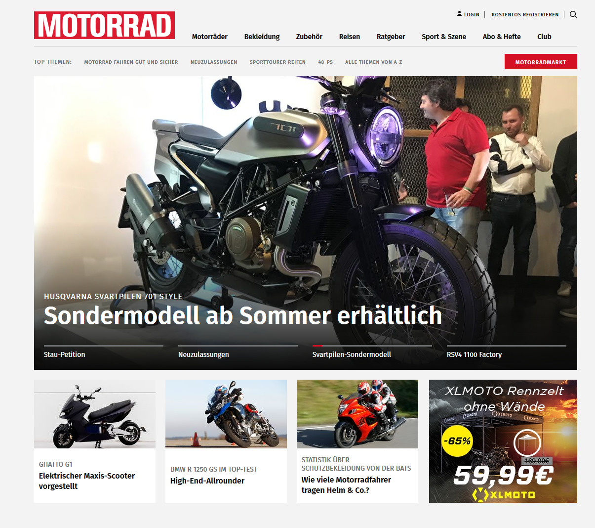 Erfrischend neu: Website motorradonline.de ist schnellste und aktuellste  Motorrad-Seite im Netz - Motor Presse Stuttgart